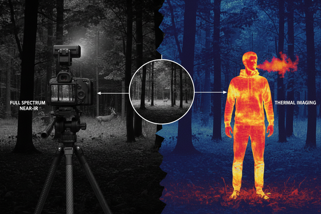 Can Full Spectrum Cameras be used for Night Vision? (Not to be confused with Thermal Imaging)