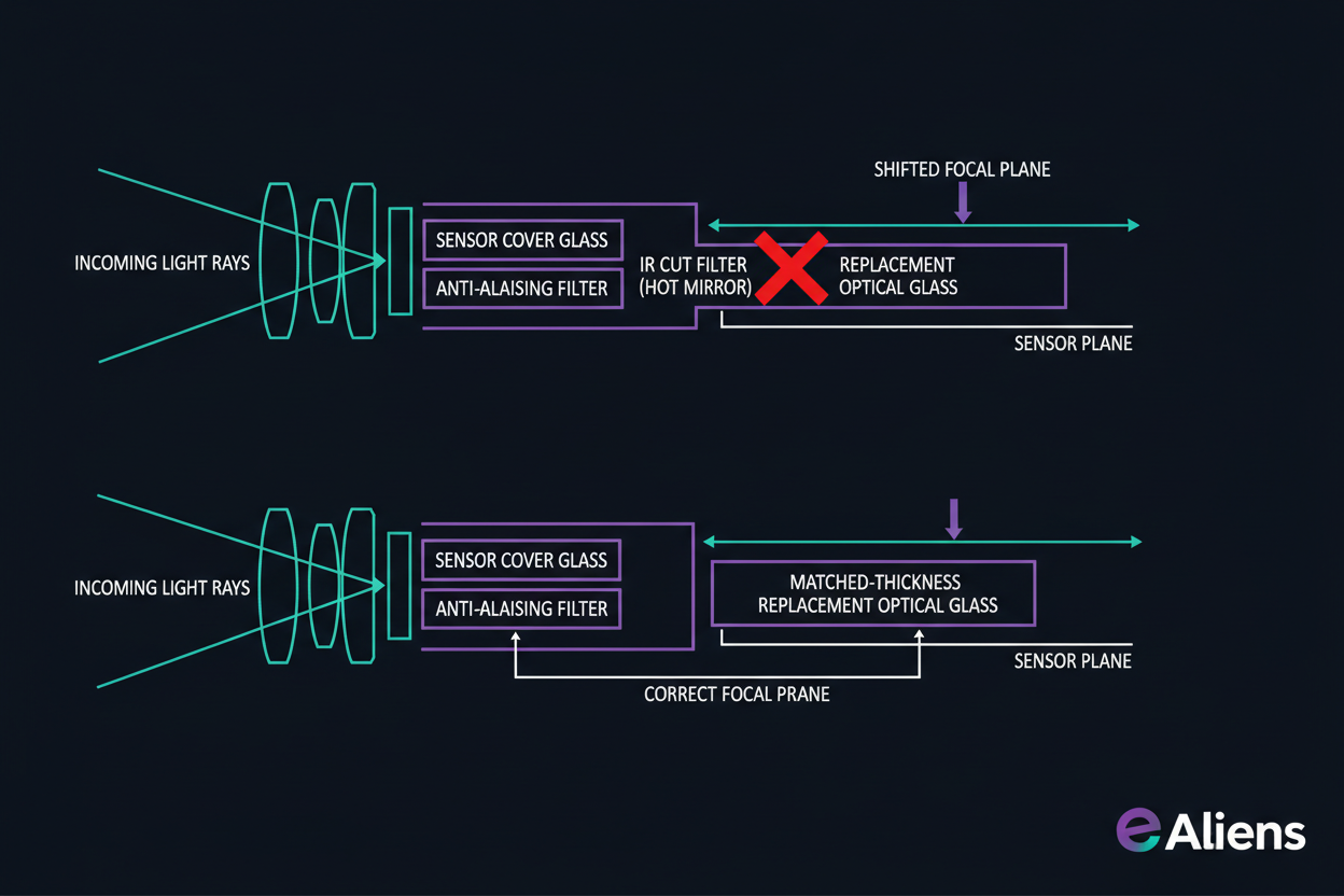 Why a Mirrorless Full Spectrum Converted Camera Needs Focus Recalibration (In a different way to a DSLR)
