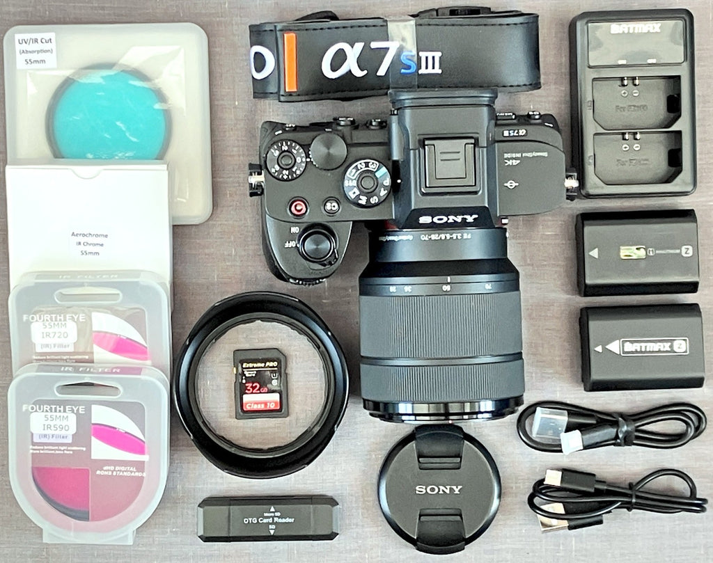 Sony A7S-III FULL SPECTRUM/IR CONVERTED 12.2MP Camera, 28-70mm Lens-Complete Kit13