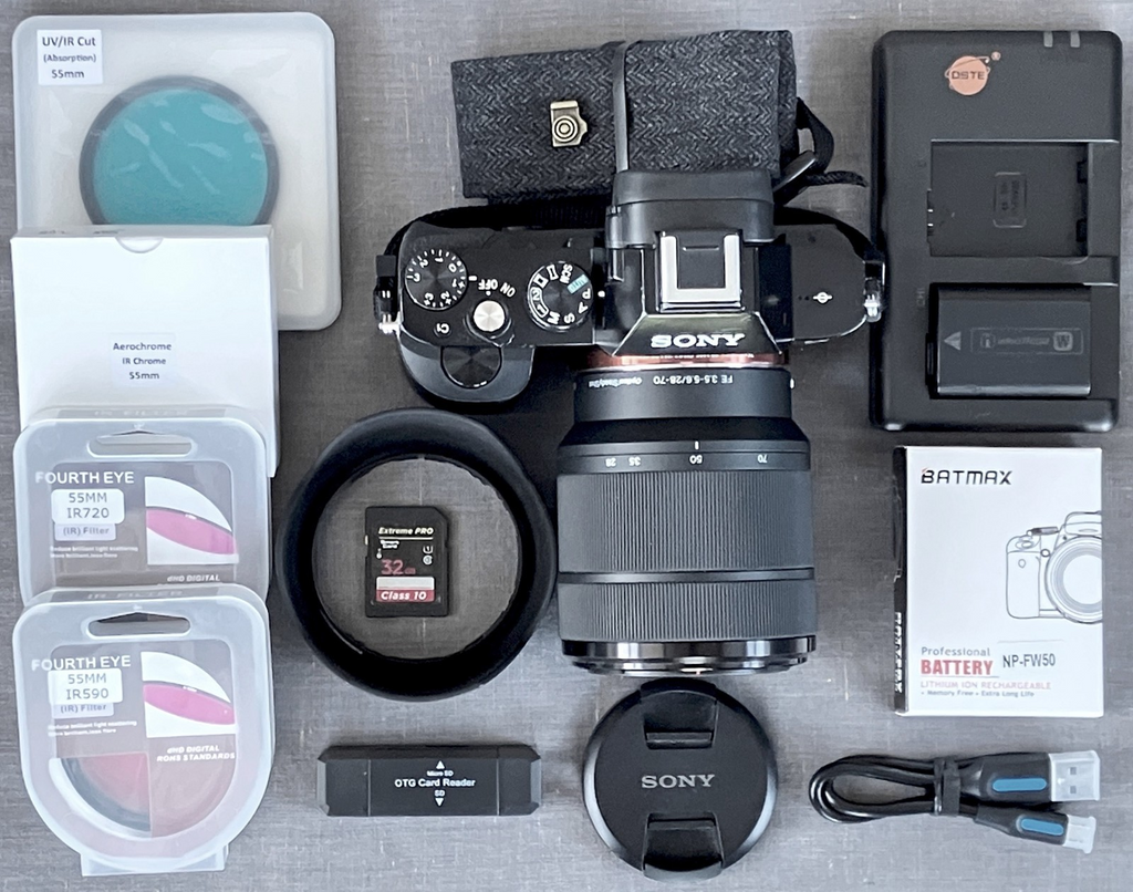 Sony A7R FULL SPECTRUM/IR CONVERTED 36.4MP Camera , 28-70mm Lens - Complete Kit10